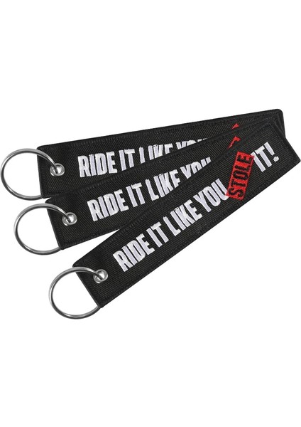 1 Bilgisayar Arabalar Için Moda Anahtarlık Nakışlı Anahtarlık Motosikletler ve Arabalar Için Hediyeler Etiket Anahtarlıklar Senin Gibi Sahip Çalın Anahtarlık (Yurt Dışından) fırsatları