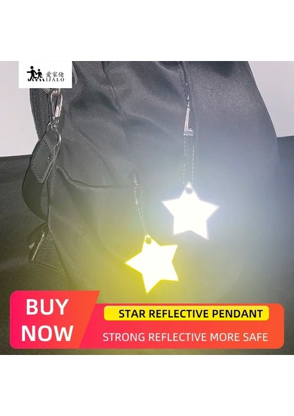 Altın Küçük Yıldız Çanta Anahtarlık Trafik Güvenliği Kullanımı Için Sevimli Yumuşak Pvc Yansıtıcı Anahtarlıklar Kolye Çekicilik Çanta Aksesuarları (Yurt Dışından) fiyatları