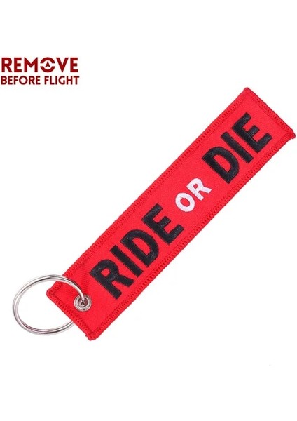 1 Adet Sürmek Veya Ölmek Yeni Moda Nükleer Fırlatma Anahtarlık Motosikletler ve Arabalar Için Hediyeler Etiketi Nakış Anahtarlık Tutucu Oem Anahtarlık Anahtarlık Bijoux (Yurt Dışından)