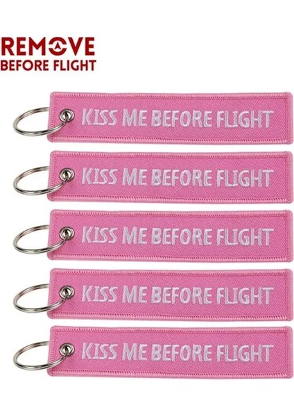 Altın 5 Adet Uçuş Öncesi Kaldır Araba Anahtarlık Kırmızı Nakış Havacılık Hediyeler Anahtarlık Anahtar Etiketi Tutucu Motosikletler Için Anahtarlık Chaveiro (Yurt Dışından)