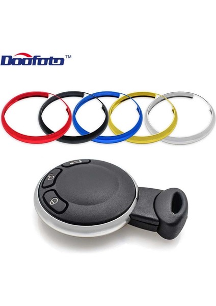 Siyah Orijinal Araba Alüminyum Alaşım Styling Anahtarlık Çıkartmalar Kılıf Kapak Bmw Mini Cooper Clubman Countryman R56 R57 R58 R60 Kapak (Yurt Dışından) fiyatları