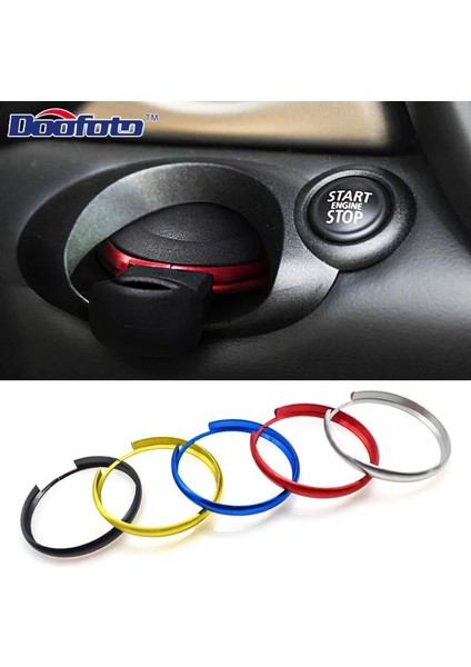Siyah Orijinal Araba Alüminyum Alaşım Styling Anahtarlık Çıkartmalar Kılıf Kapak Bmw Mini Cooper Clubman Countryman R56 R57 R58 R60 Kapak (Yurt Dışından) indirimleri