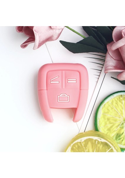 Pembe Keyyou Opel Vauxhall Vectra Astra Zafıra Tigra Omega Signum Frontera Silikon Araba Anahtarı Kutu Koruma Kapak Kabuk 3 Düğme (Yurt Dışından)