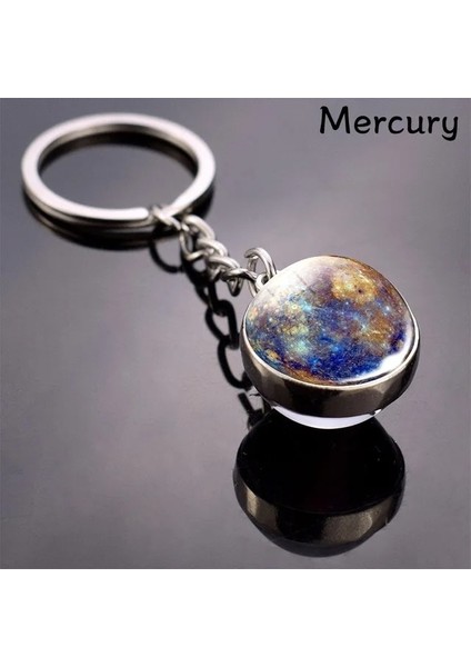 M-1-1800 - 1 Adet 1 Adet Sıcak Satış Anahtarlık Cam Top Kolye Erkek Kadın Noel Hediyesi Çift Taraflı Cam Top Araba Anahtarlık Noel Dekorasyon (Yurt Dışından)