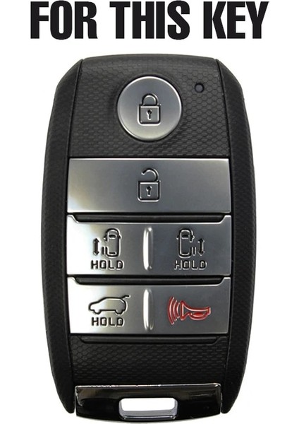 Silikon Araba Uzaktan Anahtarlık Kabuk Kapak Kılıf Kia Sedona Grand Karnaval Cilt 6 Düğme Koruyucu (Yurt Dışından) fiyatları