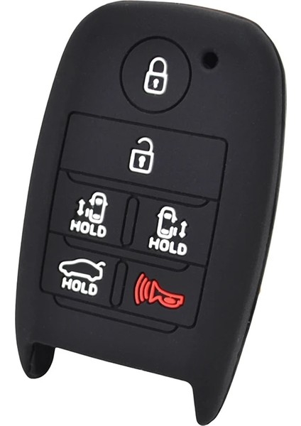 Silikon Araba Uzaktan Anahtarlık Kabuk Kapak Kılıf Kia Sedona Grand Karnaval Cilt 6 Düğme Koruyucu (Yurt Dışından) fırsatları