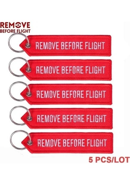 Kırmızı Uçuş Öncesi Kaldır Nakış Anahtarlık Özel Bagaj Etiketi Etiket Kırmızı Zincir Anahtarlık Havacılık Hediyeleri Için Oem Anahtarlık (Yurt Dışından)