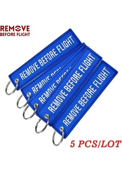 Mavi Uçuş Öncesi Kaldır Nakış Anahtarlık Özel Bagaj Etiketi Etiket Kırmızı Zincir Anahtarlık Havacılık Hediyeleri Için Oem Anahtarlık (Yurt Dışından)
