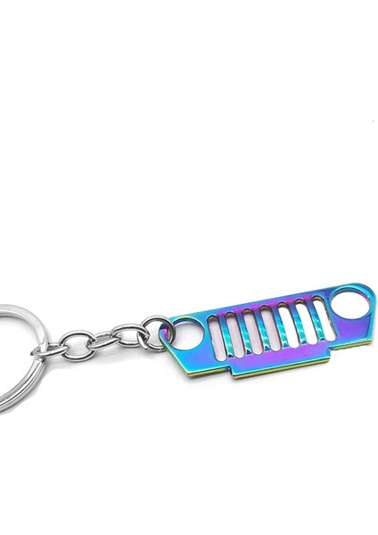 Tekerlek Anahtarlığı Sıcak Paslanmaz Çelik Araba Ön Izgara Tasarım Araba Anahtarlık Izgara Anahtarlık Anahtarlık Jeep Için Cj Jk Tj Yj Xj Aksesuarları Meraklıları (Yurt Dışından) indirimleri