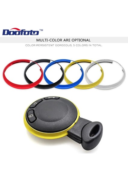 Kırmızı Araba Alüminyum Alaşım Styling Anahtarlık Çıkartmalar Bmw Mini Cooper Için Kılıf Kapak Clubman Countryman R56 R57 R58 R60 Kapak Anahtarlık (Yurt Dışından) fırsatları