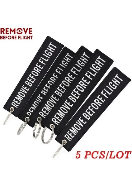 Siyah Uçuş Öncesi Kaldır Nakış Anahtarlık Özel Bagaj Etiketi Etiket Kırmızı Zincir Anahtarlık Havacılık Hediyeleri Için Oem Anahtarlık (Yurt Dışından)