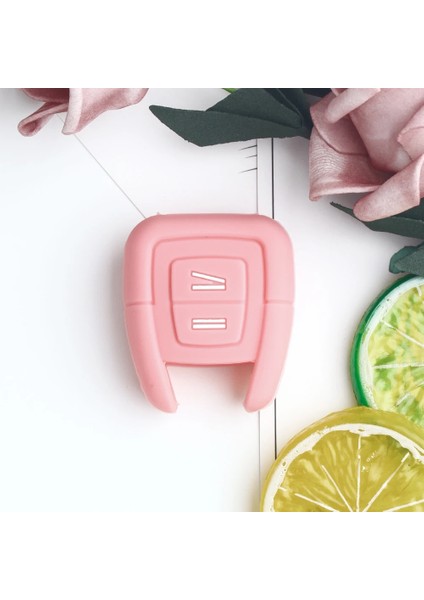Pembe Keyyou 2 Düğmeler Silikon Anahtar Kutu Opel Astra Zafira Frontera Omega Vectra Signum Tigra Fob Kabuk Tutucu Koruyucu Kapak (Yurt Dışından)