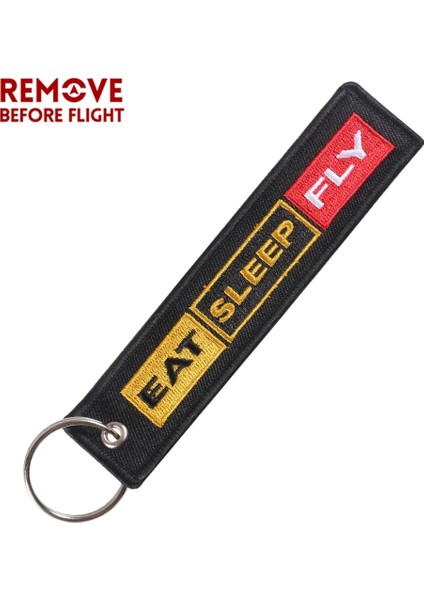 Beyaz Uçuş Öncesi Kaldır Yenilik Nakış Anahtarlık Motosikletler Için Bijoux Anahtarlık N Arabalar Yemek Uyku Rid Tekrar Porte Clef Anahtar Etiketi (Yurt Dışından)