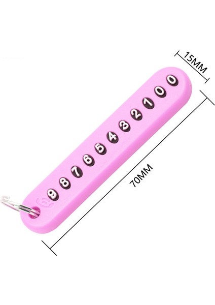 1 Adet Rastgele Renk Anti-Kayıp Telefon Numarası Plaka Araba Anahtarlık Kolye Oto Araç Telefon Numarası Kartı Anahtarlık Anahtarlık Araba Iç (Yurt Dışından) fiyatları
