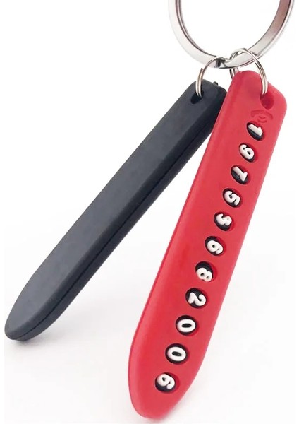1 Adet Rastgele Renk Anti-Kayıp Telefon Numarası Plaka Araba Anahtarlık Kolye Oto Araç Telefon Numarası Kartı Anahtarlık Anahtarlık Araba Iç (Yurt Dışından) fırsatları