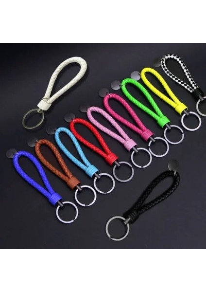 Rastgele Örgü Ipi Anti-Kayıp Anahtarlık Kolye Anahtarlık Telefon Numarası ile Şerit Örgü Halat Araba Anahtarlık Anahtarlık Erkekler Kadınlar Için (Yurt Dışından)