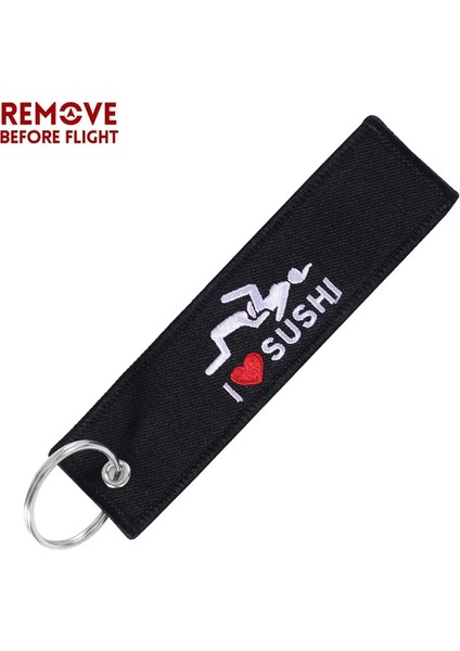 1 Bilgisayar I Love Sushı Araba Anahtarlık Motosikletler Anahtarlık Tutucu Komik Anahtarlıklar Takı Anahtar Etiketi Foblar Özelleştirilmiş Anahtarlıklar Llavero Hediyeler (Yurt Dışından)