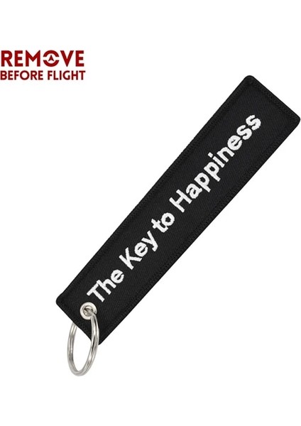 1 Adet Mutluluğun Anahtarı Mutluluğun Anahtarı Anahtarlık Oem Bijoux Siyah Nakış Anahtarlık Anahtar Etiket Tutucu Motosikletler Için Bijoux Arabalar Anahtarlık Hediye Yeni (Yurt Dışından)