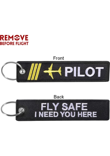 Beyaz Moda Mühendisi Pilot Anahtar Chalot Uçuştan Önce Kaldır Oem Nakış Siyah Anahtar Etiketi Bagaj Güvenlik Etiketi Anahtarlık Araba Gif (Yurt Dışından)