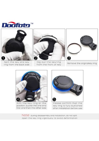 Altın Alüminyum Alaşımlı Anahtar Koruyucu Halka Trim Zinciri Dekorasyon Araba Styling Etiketler Aksesuar Mini Cooper Için R55 R56 R57 R58 (Yurt Dışından) modelleri