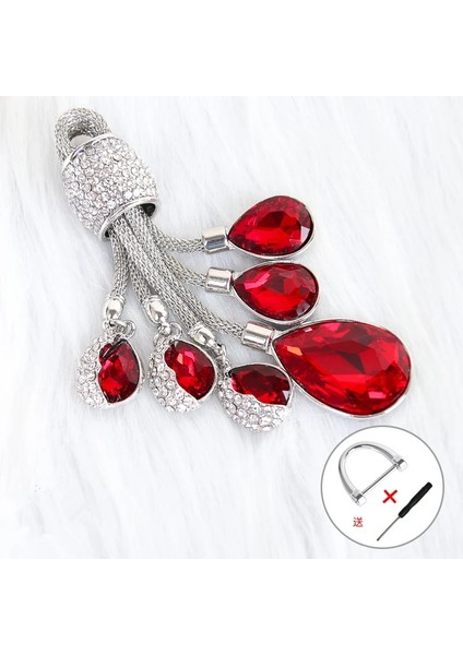 Siyah Üst Parlatıcı Kristal Anahtarlık Gökyüzünün Gözyaşları Alaşım Kaplama Damlacıklar Araba Anahtarı Süsler Bagaj ve Çanta Aksesuarları (Yurt Dışından) fiyatları