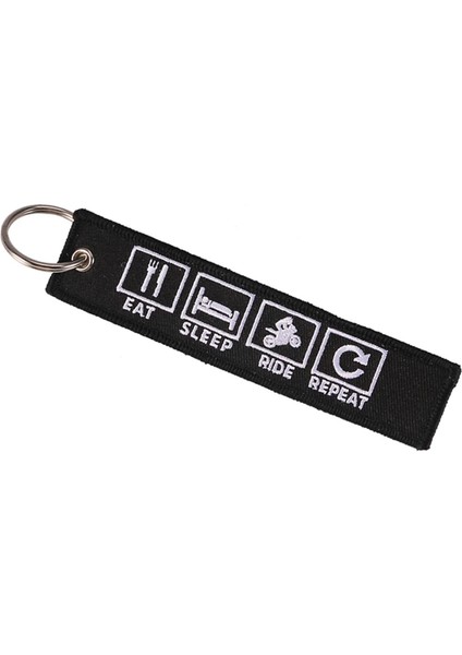 1 Bilgisayar Uçuş Öncesi Kaldır Yenilik Nakış Anahtarlık Motosikletler Için Bijoux Anahtarlık N Arabalar Yemek Uyku Rid Tekrar Porte Clef Anahtar Etiketi (Yurt Dışından) modelleri