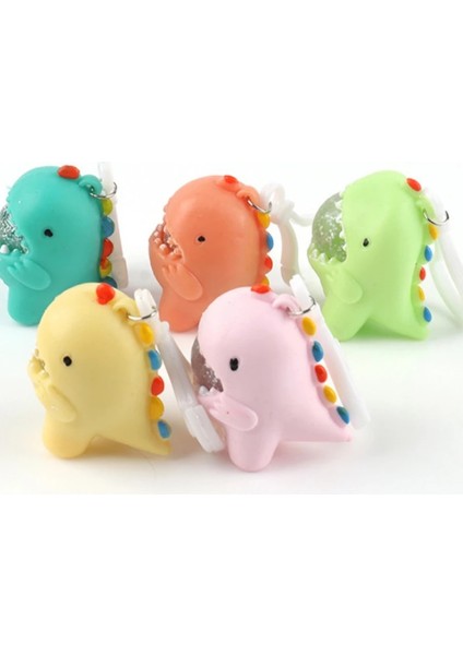 Beş Renk Sevimli Karikatür Küçük Dinozor Anahtarlık Hayvan Anahtarlıklar Sonsuz Sıkmak Dekompresyon Oyuncaklar Antistres (Yurt Dışından) modelleri