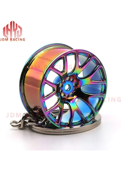 Siyah Sıcak Jant Anahtarlık Lüks Alaşım Araba Anahtarlık Anahtarlık Adam Kadınlar Için Bel Bilekte Asılı Anahtarlık Modifiye Tekerlek Anahtarlık (Yurt Dışından) fırsatları