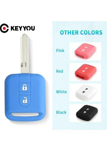 Silikon Kılıf Kırmızı Keyyou Nissan Qashqai Micra Navara Not X-Trail Almera 2 Düğmeler Anahtar Kapak Silikon Uzaktan Anahtar Kutu Kapak Koruyucu (Yurt Dışından) fiyatları