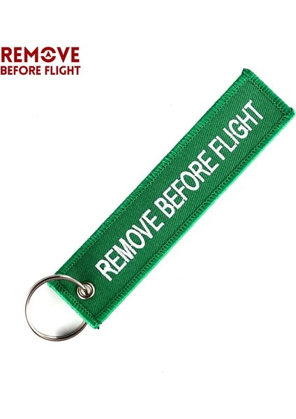 Yeşil Uçuştan Önce Kaldır Anahtarlık Bijoux Arabalar Için Anahtarlıklar Motosikletler Hediyeler Anahtar Etiketi Nakışlı Anahtarlıklar Oem Havacılık Anahtarlığı Llave (Yurt Dışından)