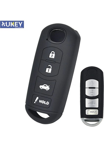 Mazda 3 Için Fit 6 Mx-5 Cx-3 Cx-5 Cx-7 Cx-9 Scıon Ia Fob Kabuk Cilt Koruyucu Düğme Silikon Uzaktan Anahtar Kapak Kılıf (Yurt Dışından)
