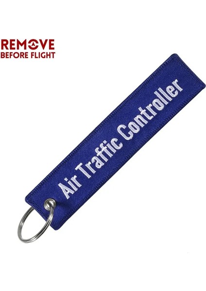 Beyaz Uçuştan Önce Kaldır Anahtarlık Moda Anahtarlıklar Mücevher Etiketi Nakışlı Motosikletler Araba Hava Trafik Kontrolörü Anahtarlık Zinciri (Yurt Dışından)