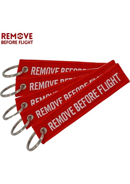 Gri 5 Adet Uçuş Öncesi Kaldır Araba Anahtarlık Kırmızı Nakış Havacılık Hediyeler Anahtarlık Anahtar Etiketi Tutucu Motosikletler Için Anahtarlık Chaveiro (Yurt Dışından) fiyatları