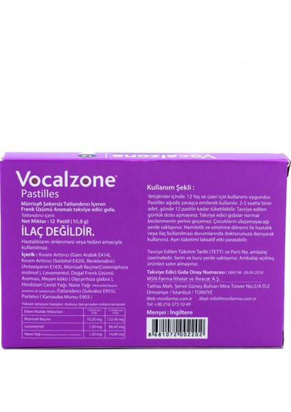 Frenk Üzümlü (Şekersiz) Pastil 12'li + 3'lü Paket modelleri