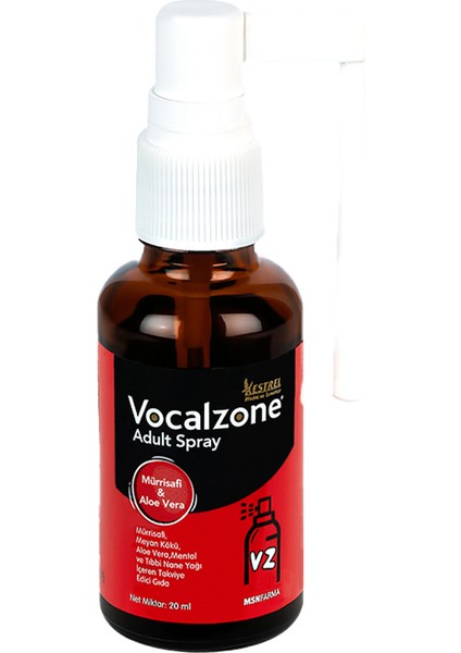 Frenk Üzümlü (Şekersiz) Pastil 24'Lü + Vocalzone Adult (Yetişkin) Sprey 20Ml