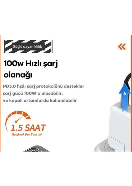 100W Pd 10IN1 Type-C Hub Type-C To VGA 4K HDMI RJ45 3.5mm Sd Tf Kart 3xusb3.0 Çeviriçi Hub