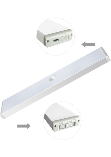 Ince Tam Ekran Üç Hızlı Insan Vücudu Kızılötesi Hareket Sensörü IŞIĞI-20CM (Yurt Dışından)