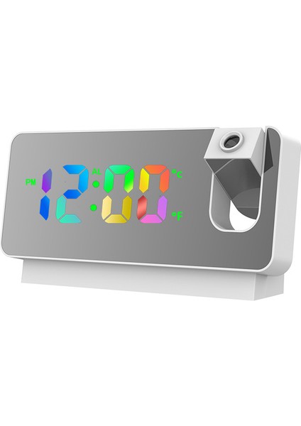 Sessiz Elektronik Dijital Ayna Projeksiyon Saati (Yurt Dışından)