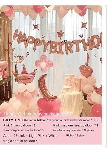 Tatlı Kız Doğum Günü Partisi Süslemeleri 8987 (Yurt Dışından)