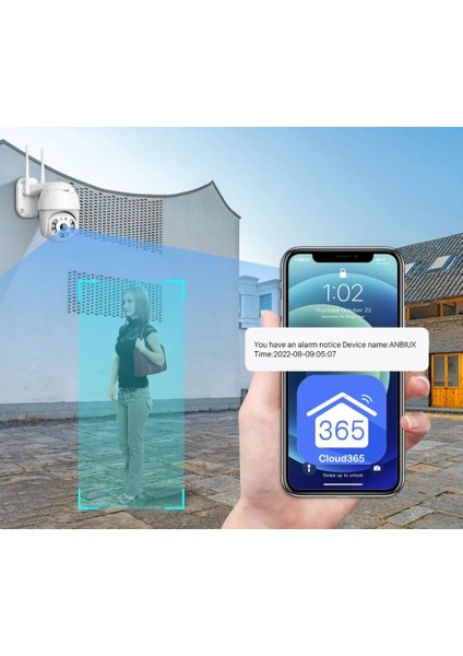 360° Görüş Hareketli Wi-Fi Akıllı Ip Güvenlik Kamerası Türkçe (Cloud365) Uygulama