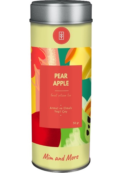 Pear Apple Tea - Armut ve Elmalı Yeşil Çay, 50 Gr