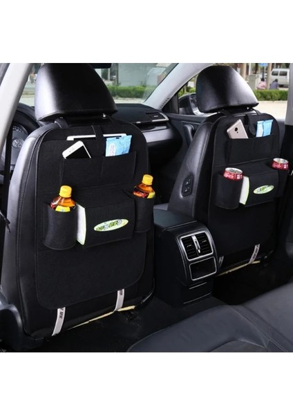 Ankaflex Araba Araç Oto Koltuk Arkası Peçetelik ve Bardaklık Keçe Seyahat Organizeri