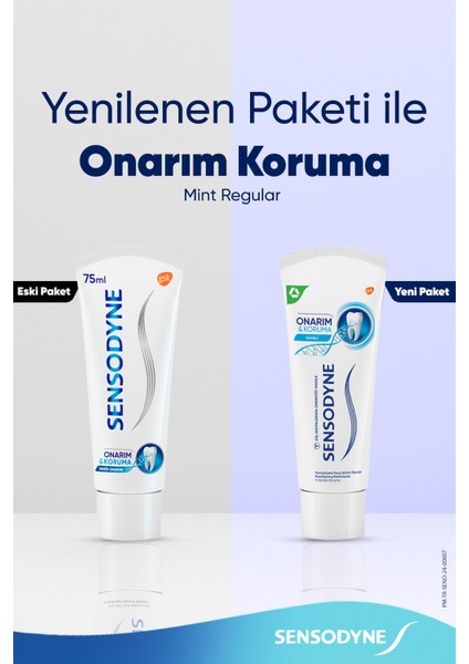 Onarım ve Koruma Hassasiyet Diş Macunu 75 ml x 4 + Diş Eti Diş Fırçası x 2