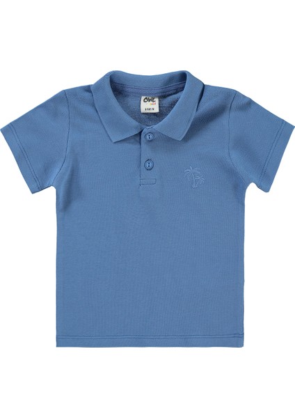Erkek Bebek Tişört 6-18 Ay Indigo