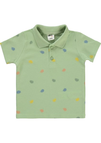 Erkek Bebek Tişört 6-18 Ay Soft Yeşil