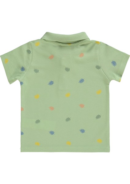 Erkek Bebek Tişört 6-18 Ay Soft Yeşil