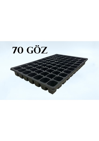 Fidelik Viyol 70 Göz Kısa Fide Viyolü Fidelik Fide Kabı (10 adet)