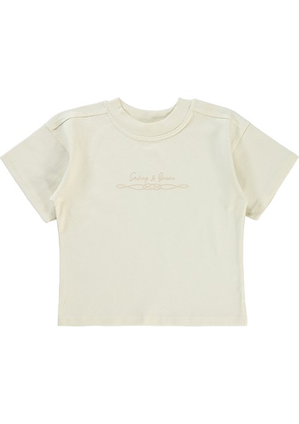 Erkek Çocuk Tişört 2-5 Yaş Fildişi