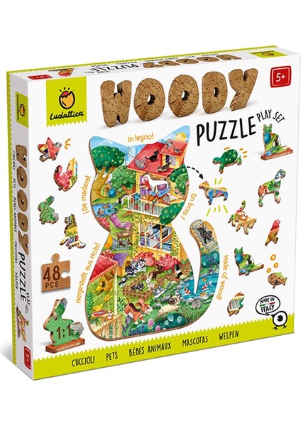 Ahşap Puzzle - Evcil Hayvanlar