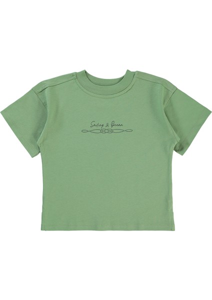 Erkek Çocuk Tişört 2-5 Yaş Açık Haki